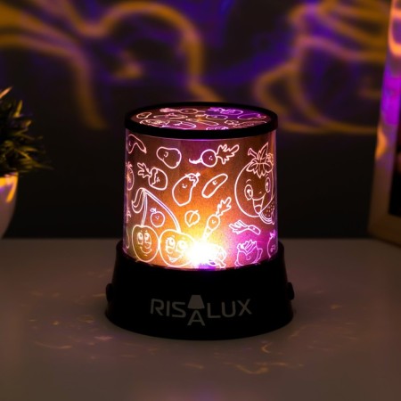 Night-designer "Fruits. Proper power" LED USB/from Black batteries 10.8x10.8x1.5 cm Risalux 9-5