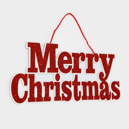 Decorative decoration (suspension) "Mery Christmas" 18.7x45 cm-2
