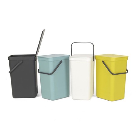 Garbage bucket Brabantia Sort & Go, built -in, gray color, 16 liters-7