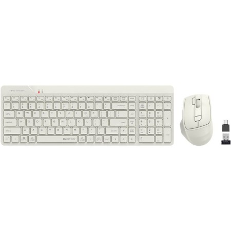 Keyboard + Mouse A4Tech FSTYLER FG2400 Air Claw: Beige Mouse: Beige USB Wireless Slim 107807-1
