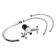 Kitchen mixer Zein Z3101, two -wound, high spout, chrome