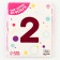 Foil ball 40 ’’ number 2, slim, fuchsia