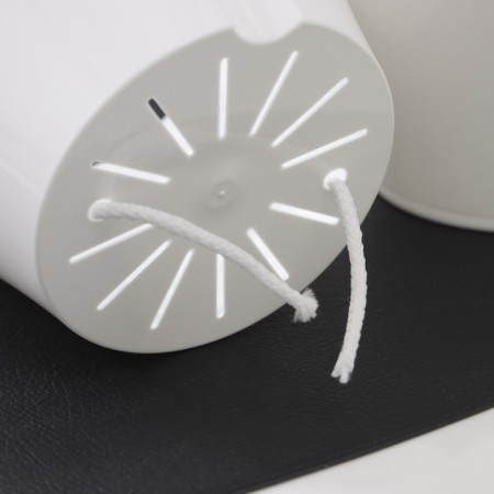 Kashpo for flowers with an insert "Athena", 1 l, white color-4