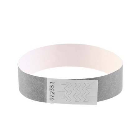 Paper control bracelet "Silver" Tyvek 100 pieces-2