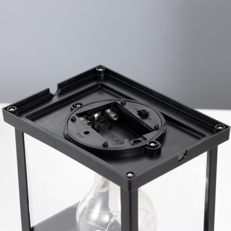 Nightlight "lantern" LED from batteries 3HAAA Black 9.5x13x18 cm Risalux-5