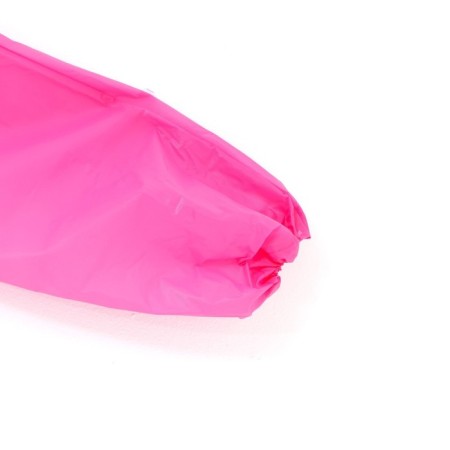 Children's raincoat with reflective elements, pink color (120-160 cm)-4