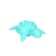 Silicone teether for teeth with a rattle of "turtle", turquoise color, crumb I