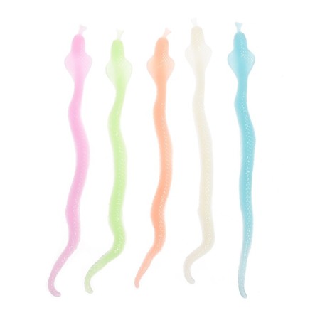Velcro "snake", glows in the dark, mix-4