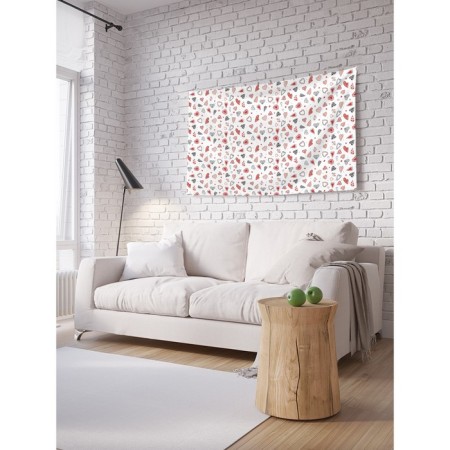 Decorative panel with photo printing "abundance of hearts", horizontal, size 150x200 cm