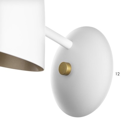 Bras "Firs" E27 40W white-gold 15x28x22 cm-5