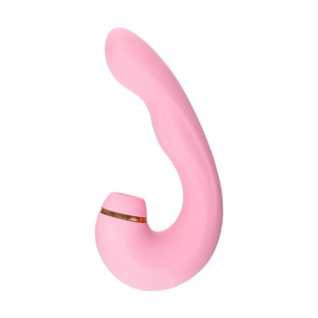 Multifunctional stimulator of the Jos Juna clitoris, pink color, 15 cm-1