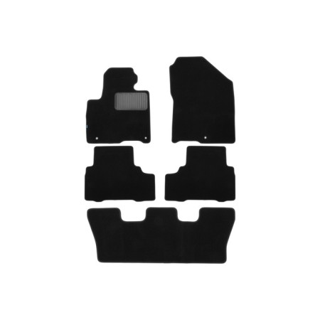 Rugs in Premium Salon for Kia Sorento Prime 2014-2017, 2017-2020, crossover, 5 pcs., Textile