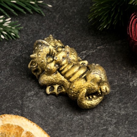 Figure with the suspension "Dragon Rei" old gold, 5x3x2cm