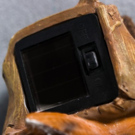Souvenir Wall Polystone Light "Elevator in the hollow with binoculars" from the sun. Battery 23x8.5x13.5 cm-2