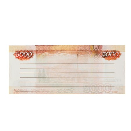 Notebook for recording 5000 rubles-1