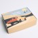 Gift folding box, packaging, "happy moments", 21 x 15 x 5 cm