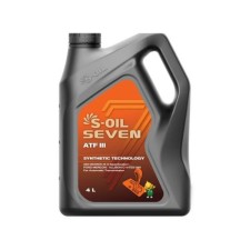 Масло трансмиссионное S-OIL ATF III, синтетическое, 4 л