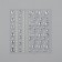 Rhinestones self -adhesive figured "Assorted", 120 pcs on the sheet, silver color