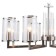 Suspended chandelier Vase 8XE14 40W, size 75x75x50-85 cm, Nickel color