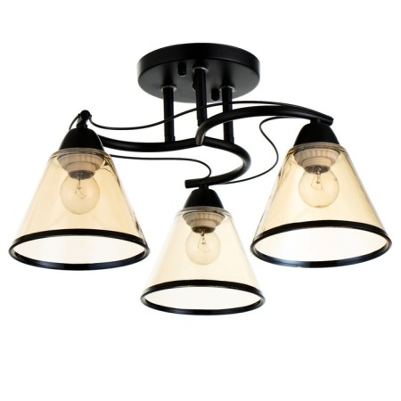 Chandelier "Edott" 3he27 40w Black 43x43x25 cm Bayerlux