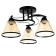Chandelier "Edott" 3he27 40w Black 43x43x25 cm Bayerlux