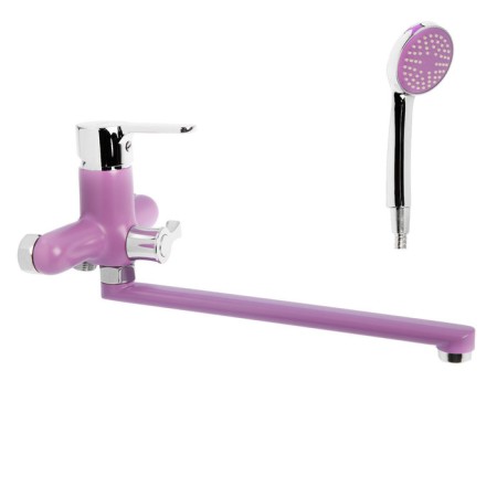 ACCOONA A7167S bath mixer, single -leaf, with long surge, 30 cm, purple