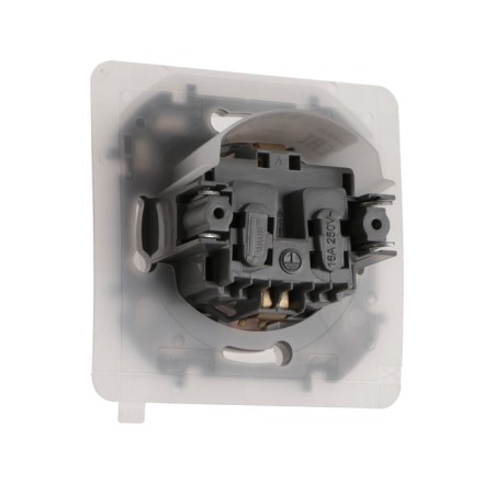 LEGRAND Inspiria, 2K+h, IP 44 socket, with a folding cover and curtains, 16 A, 250 V, white-5