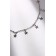 Metallica chocker stars, silver color, l = 30