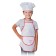 Carnival costume "Wittty", apron, cap, r-r 32-36, height 122-134 cm