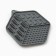 Rug - a bowl for slow feeding, gray, 18.5 cm x 16 cm