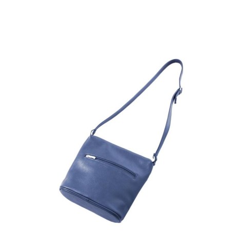 Cross-Bodi bag, lightning department, 2 outer pockets, blue color-1