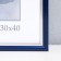 Photo frame Plastic "Gamma" 30x40 cm, blue metallic