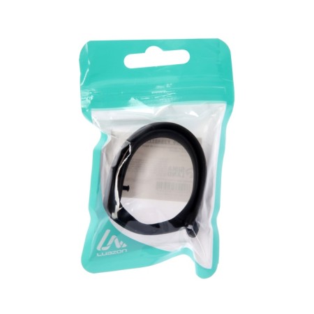 Mi Band 3/4 Luazon fitness bracelet strap, ribbed, black-5
