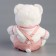 Soft toy "Little Friend", a bear in a pink overalls