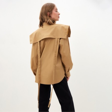 Women's blouse minku: casual collection beige color, pr 52-3
