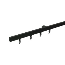 Карниз профильный алюминиевый Facile standard 160 см, цвет чёрный