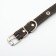 A single-layer leather collar with corrugated eyelets, dimensionless, 50 x 2 cm, Osh 36-44 cm, black