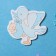 Decorative decoration (suspension) "Stork with a boy" 27x27x46 cm, blue