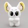 Soft toy "Nyasha", white color, 25 cm