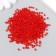Beads "Astra" 11/0, 20 g (5 red transparent)