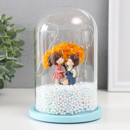 Souvenir plastic light "Kiss of couple" MIX 11x11x16 cm-2