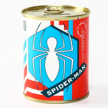 Metal piggy bank, 9.5 cm x 7.5 cm x 7.5 cm "Spider-Men", Spider-Man-2