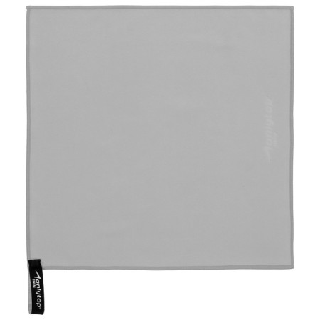 Microfiber towel, size 40x40 cm, gray color-1