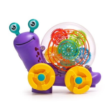 Snail "gears", light and sound, works from batteries, color mix-1