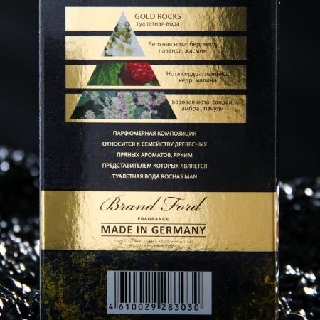Tuale water men's Gold Rocks, 100 ml (based on Rochas Man (Rochas)-2