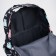 Youth backpack made of textiles, external pocket, black color