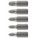 Bit KWB Basic, PZ1, PZ2x2 pcs, pz3x1 pcs, steel TQ60, 25 mm, 5 pcs