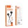 Hoco M93 headphones, wired, inserts, microphone, 1.2 m, black