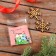 BOPP package with sticky tape, "I love you", 7*7+3cm