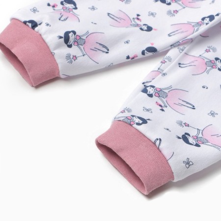 Pants children, white color/princesses, height 86 cm-2